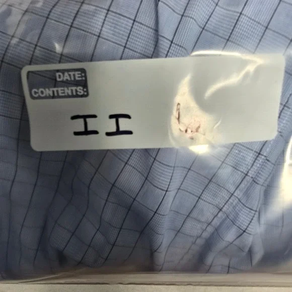 Dockers Mens Long Sleeve Blue‎ Plaid Button Down Dress Shirt Fitted Stretch Sz L - Picture 13 of 13